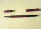 Διπλό επικεφαλής μολύβι φρυδιών Taupe, πλαστικό μολύβι 142 βουρτσών φρυδιών * 11mm