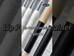 Διαυγές πλαστικό μολύβι σωλήνες κραγιόν με βούρτσα λαμπτήρα στα χείλη για συσκευασία καλλυντικών